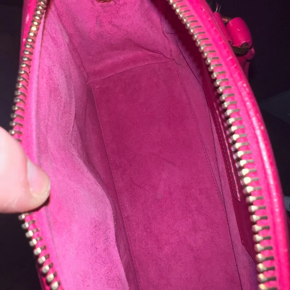 Saint Laurent Fuchsia bandoliere Bag w/removable crossbody strap - Picture 13 of 13